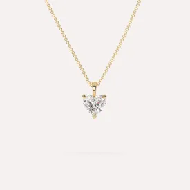 1 carat Heart Diamond Pendant Necklace