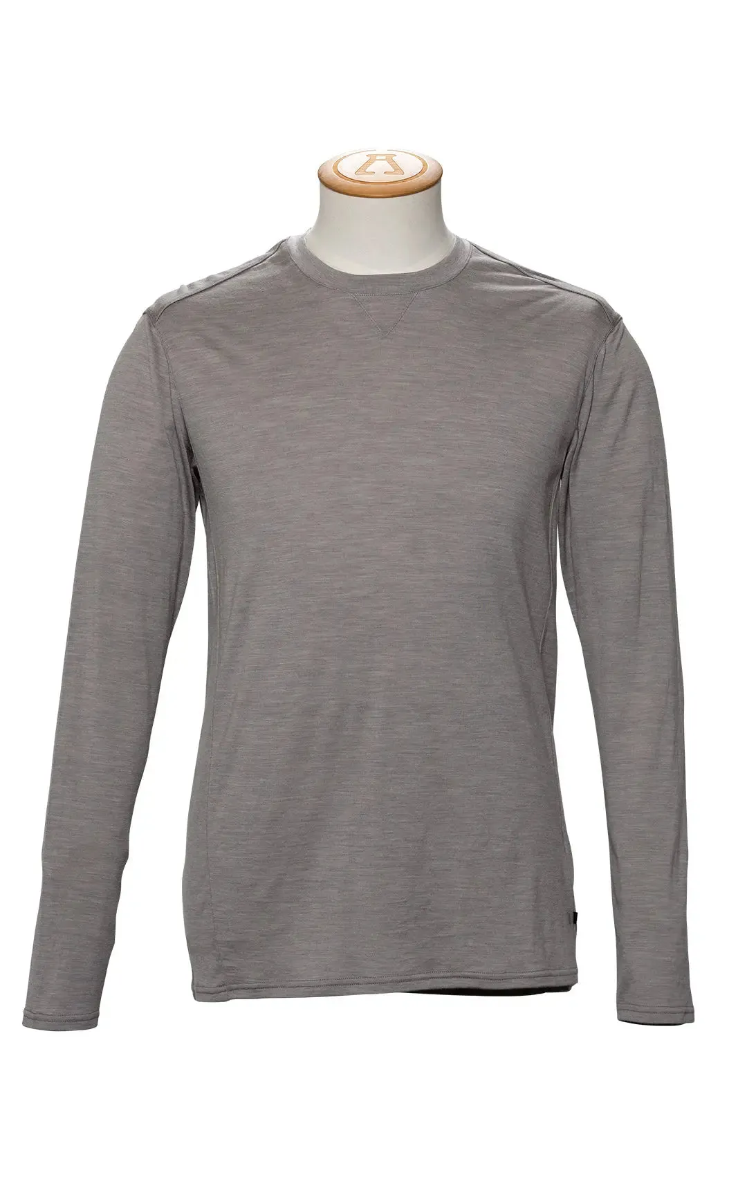 180GSM SINGLE JERSEY MERINO LS CREW - CLEARANCE