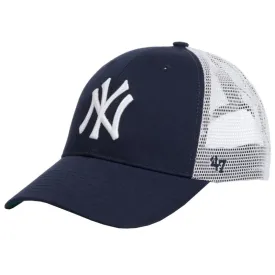 47 Brand Unisex MLB New York Yankees Branson Kids Cap - Navy Blue/White