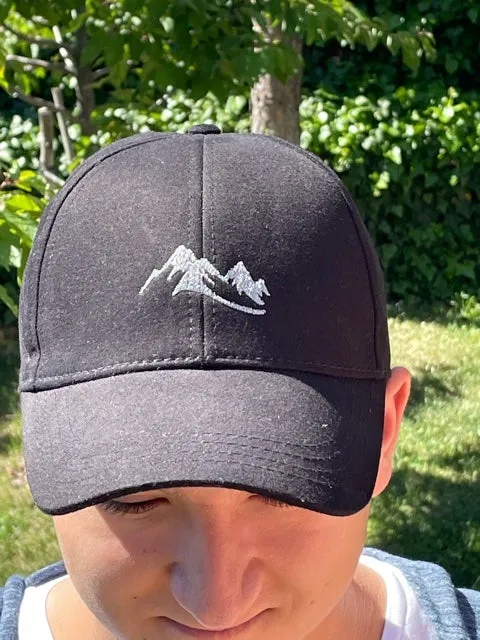 Adjustable Performance Unisex Mountain Logo Hat - Cap