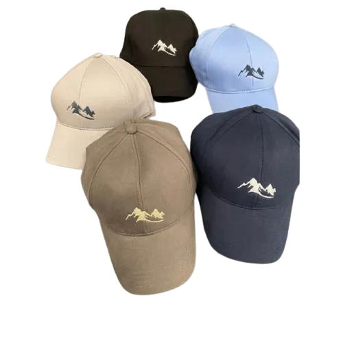 Adjustable Performance Unisex Mountain Logo Hat - Cap