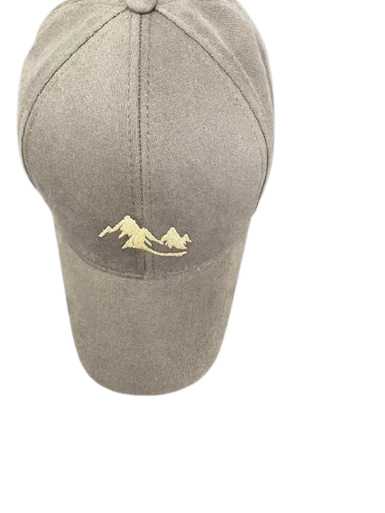 Adjustable Performance Unisex Mountain Logo Hat - Cap