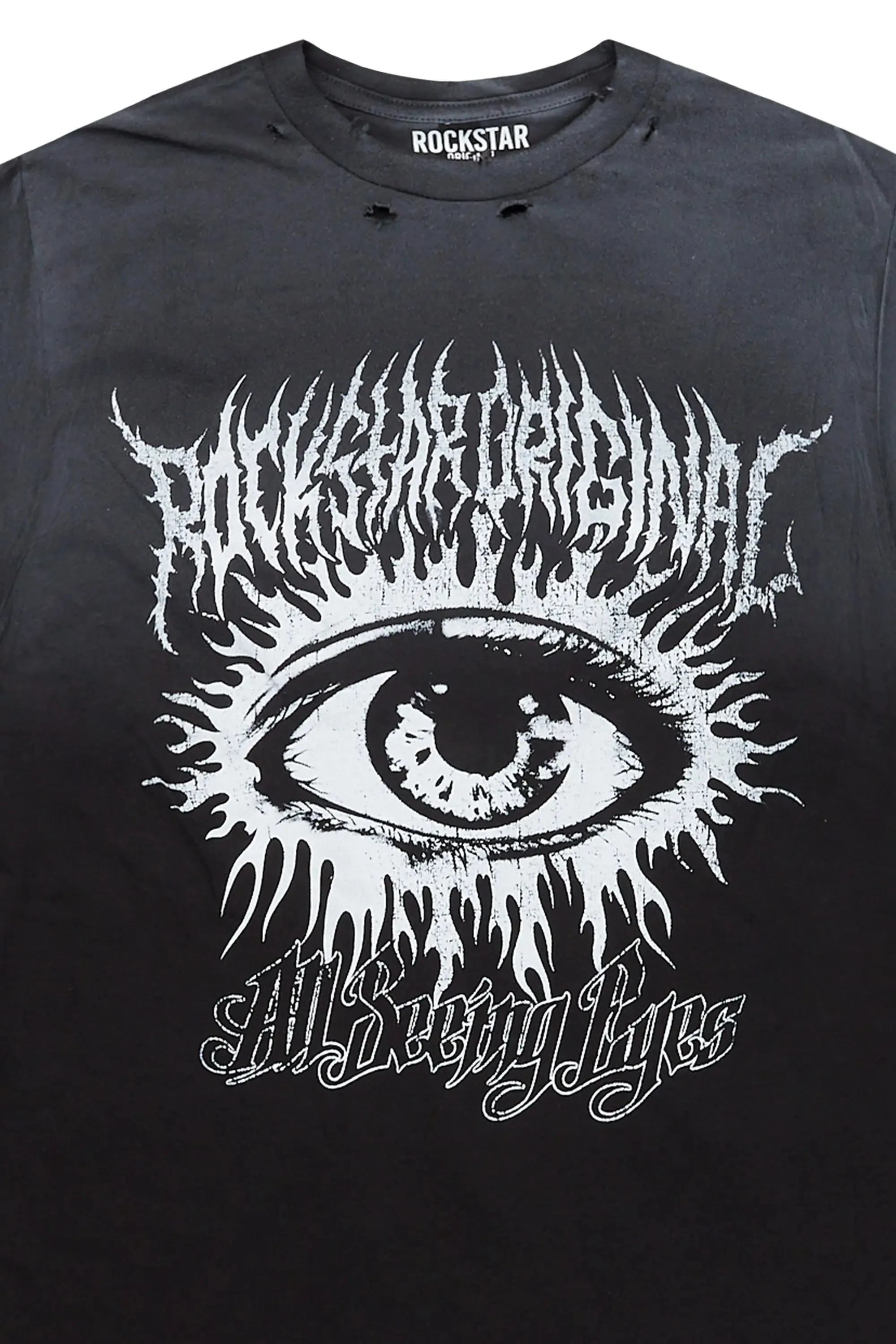 All Seeing Eyes Black Graphic T-Shirt