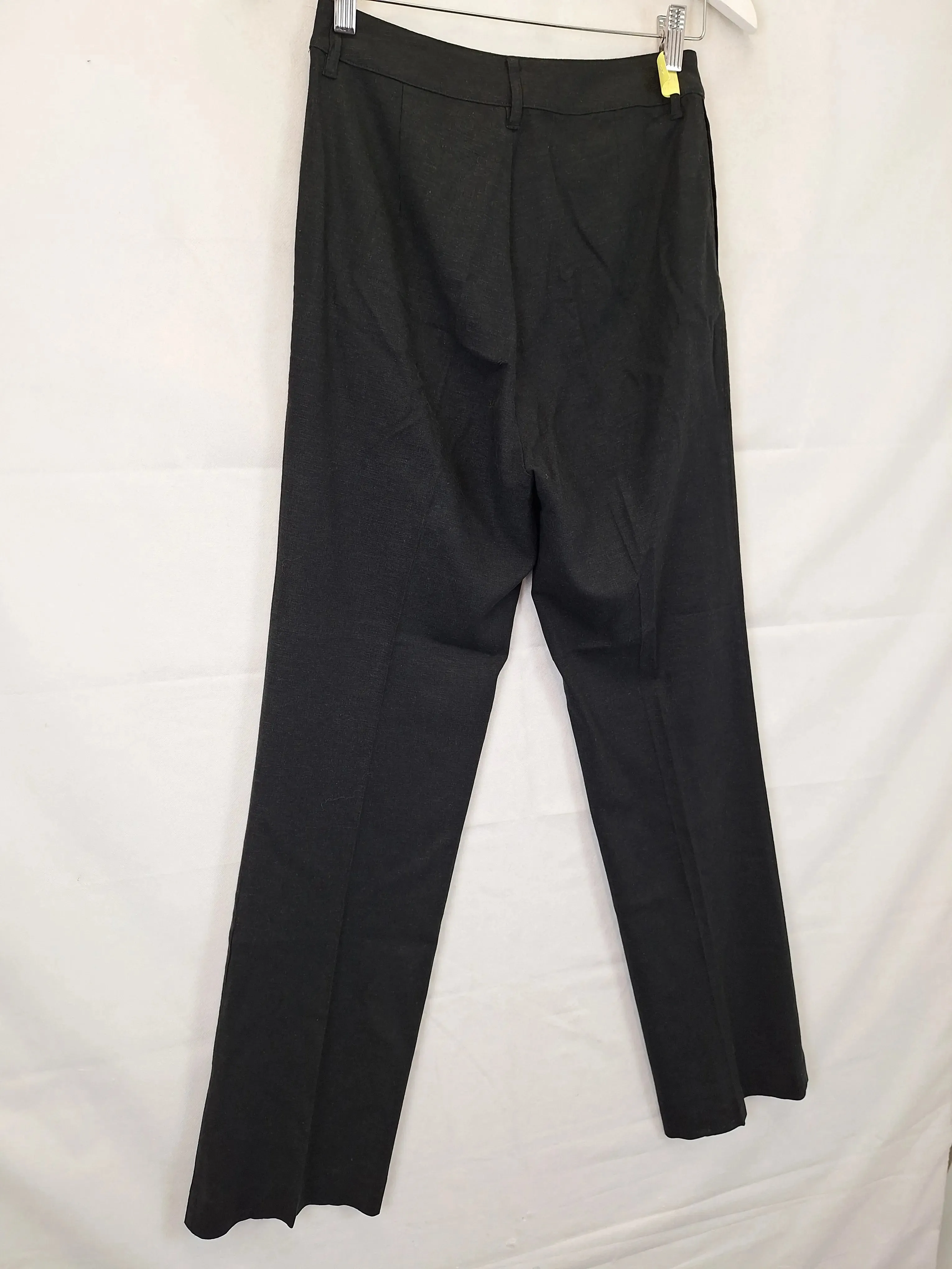 All Things Golden Linen Blend Classic Straight Pants Size XS