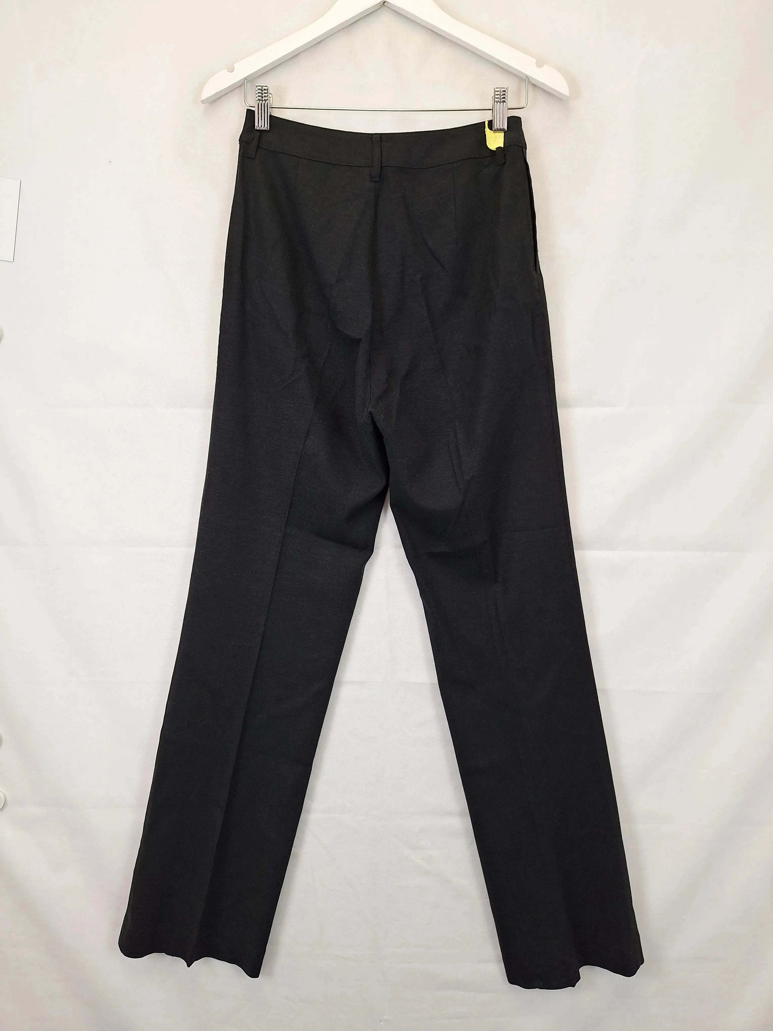 All Things Golden Linen Blend Classic Straight Pants Size XS