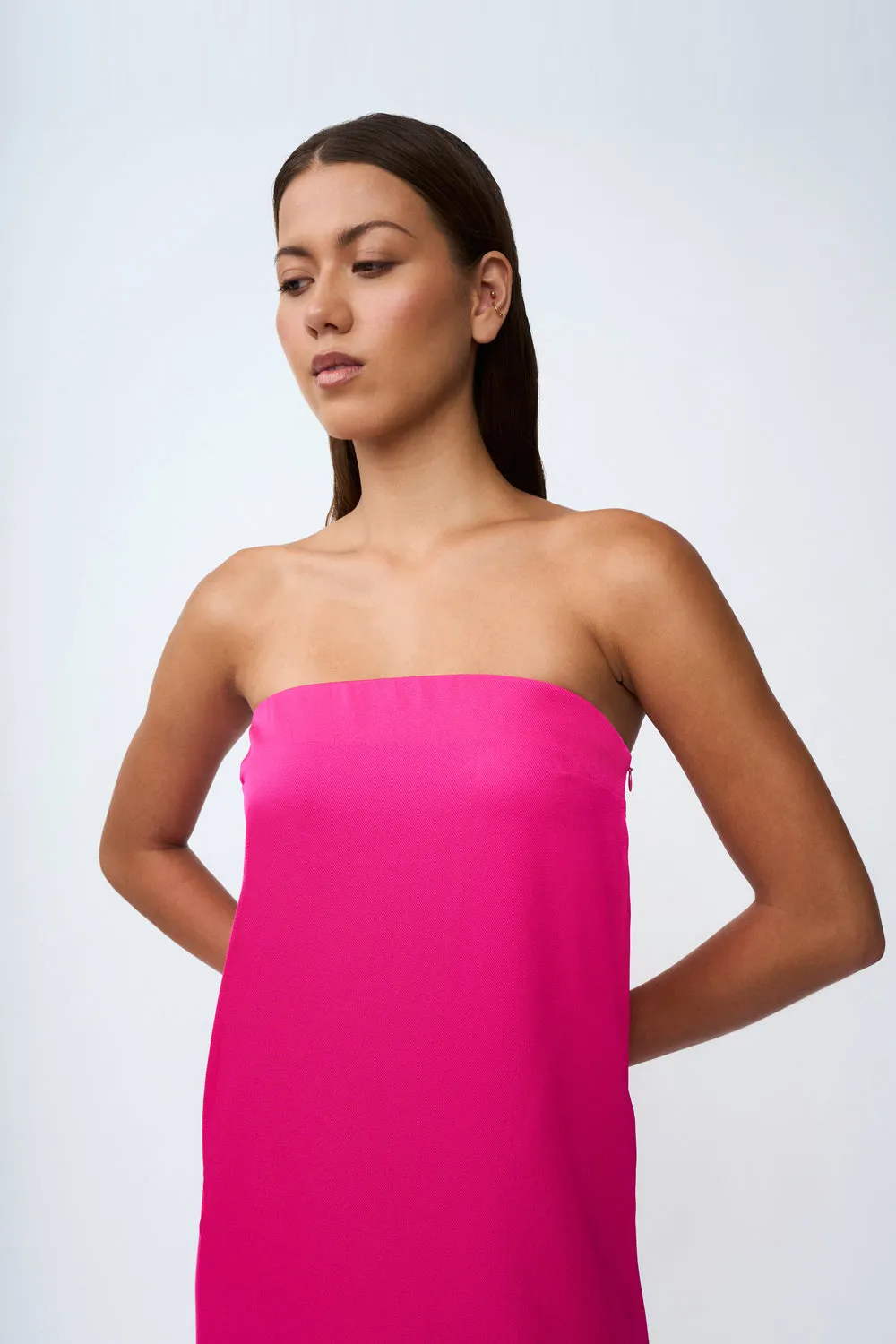 Anisa Strapless Dress | Final Sale - Pink