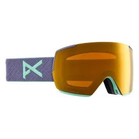 Anon M5 Low Bridge Fit Goggles Purple/Perceive Sunny Bronze   Perceive Cloudy Burst