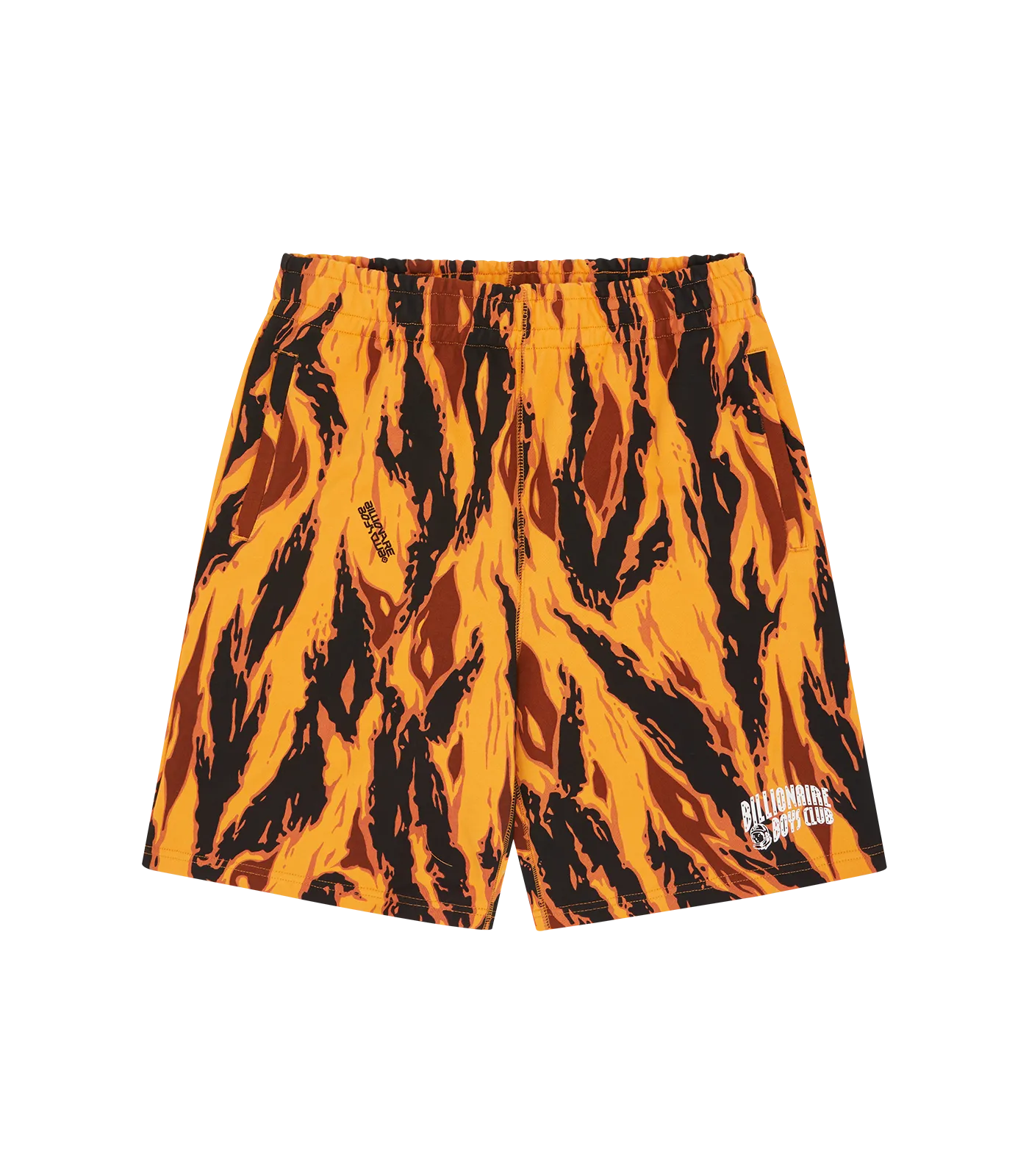 ARCH LOGO CAMO SWEATSHORTS - ORANGE