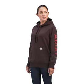 Ariat Womens Rebar Graphic Hoodie Mole/Baked Apple