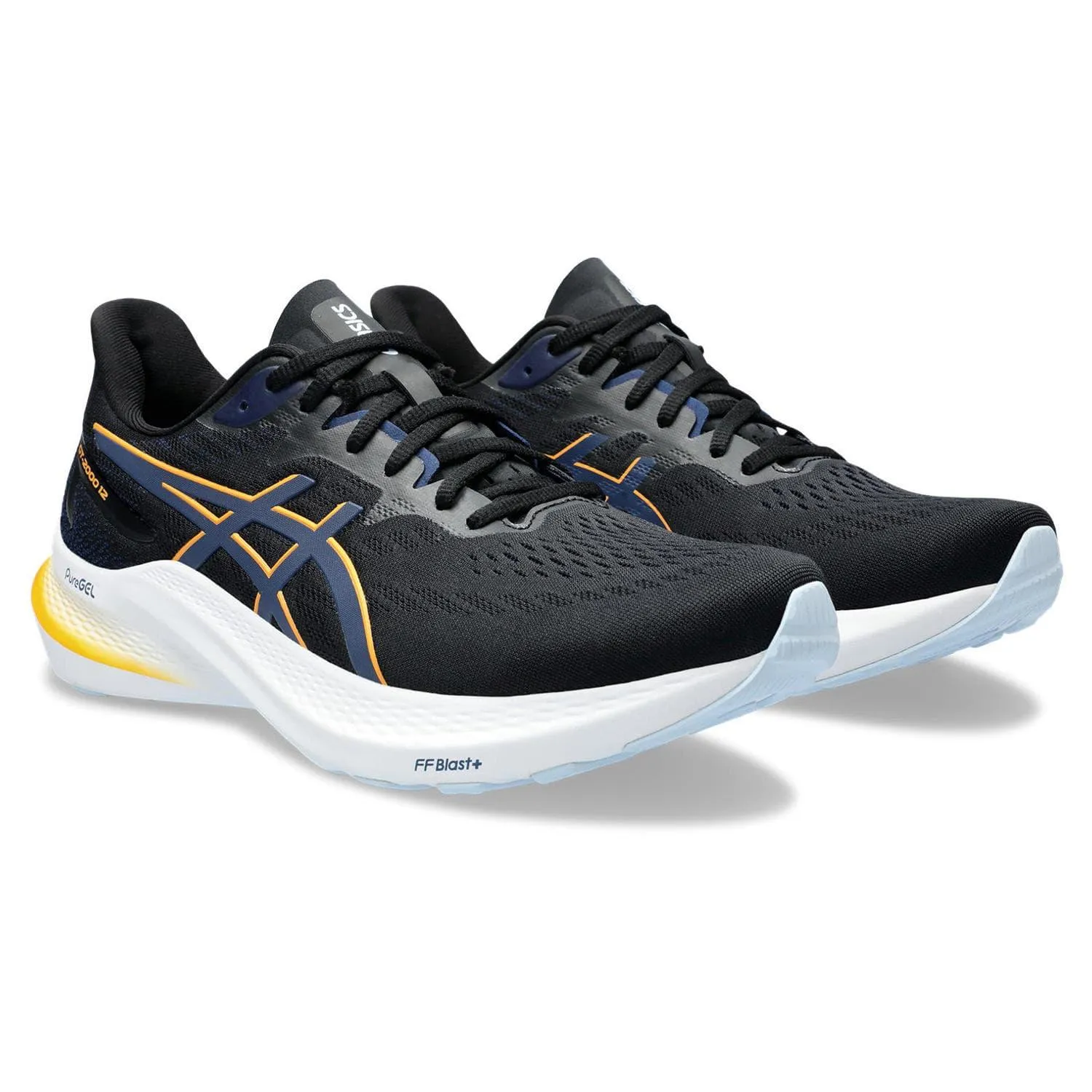 Asics GT-2000 12 Men's - BLACK/FELLOW YELLOW