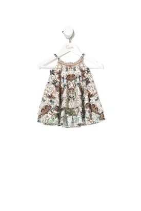 BABIES RUFFLE HEM DRESS NIGHT WAITING FOR DAY