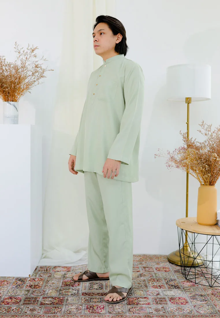 Baju Melayu Iris Men (Mint Green)