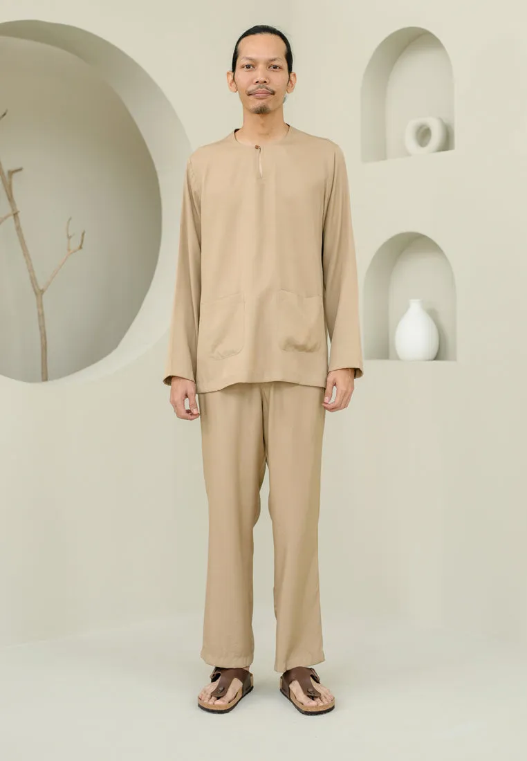 Baju Melayu Men (Nude Brown)