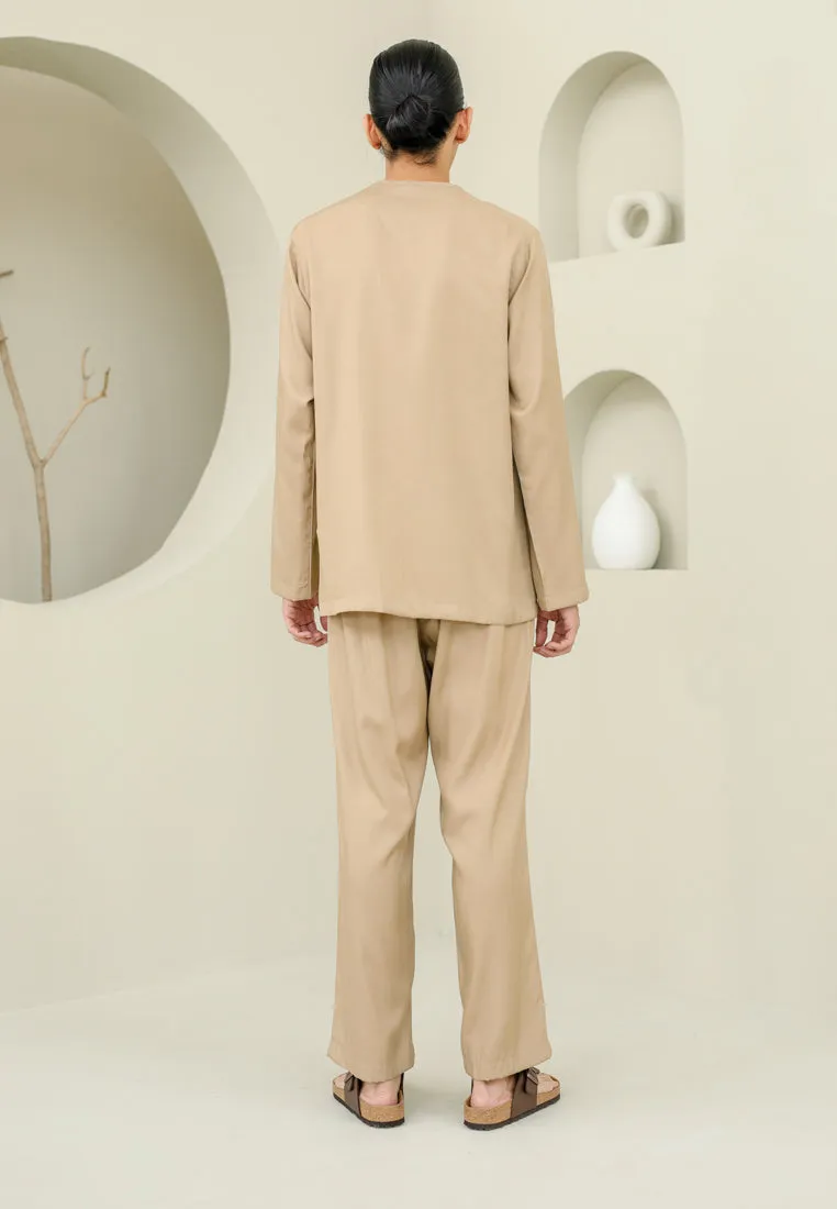 Baju Melayu Men (Nude Brown)