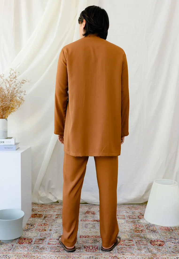 Baju Melayu Tulip Men ( Brown )