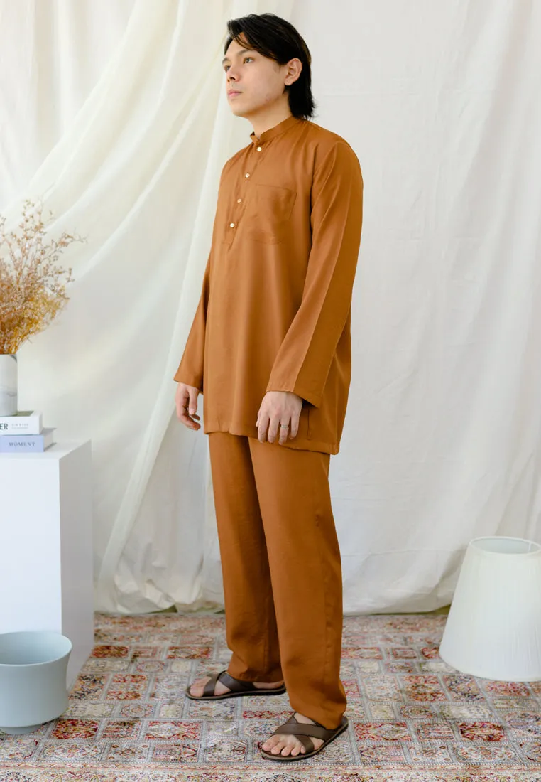 Baju Melayu Tulip Men ( Brown )