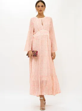 Balloon Waisted Maxi Dress - Bali Pink