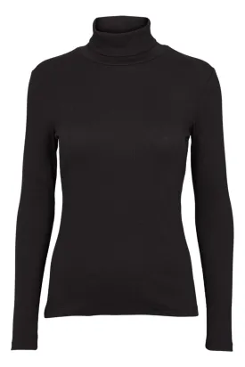 Basic Apparel - Ludmilla High-Neck - 001 Black