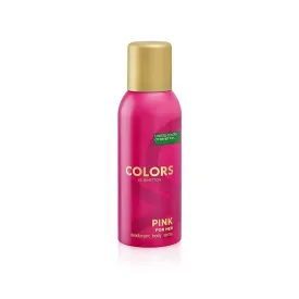 Benetton Pink Colors Deodorant Body Spray For Women 150 ml-Deodorant