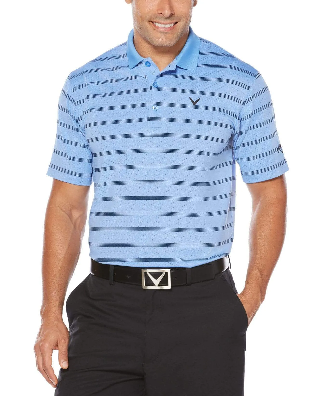 Big & Tall Opti-Dri Striped Polo