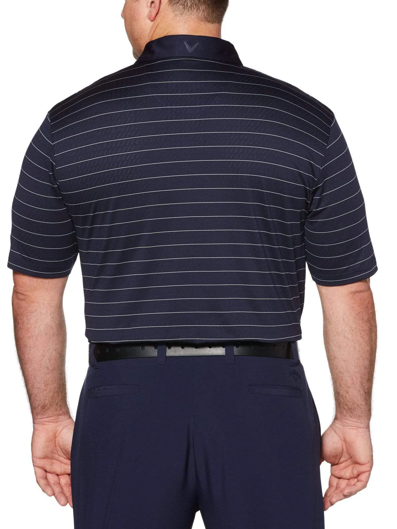 Big & Tall Ventilated Stripe Polo