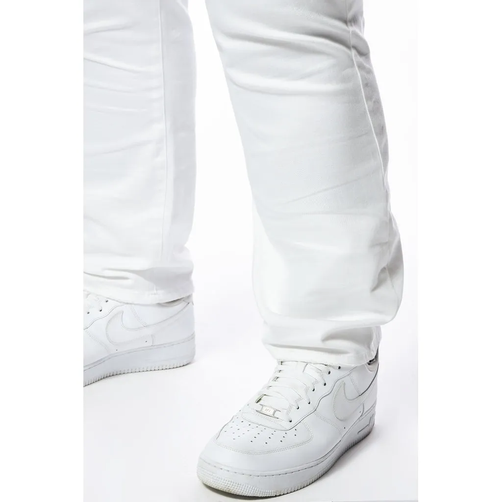 Big and Tall - Essential Premium Washed Jean -White