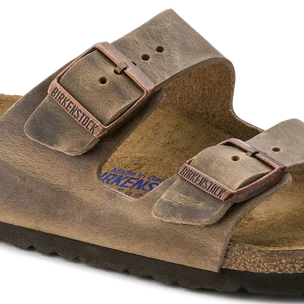 Birkenstock Arizona Soft Footbed Oiled Nubuck Leather Sandals Unisex