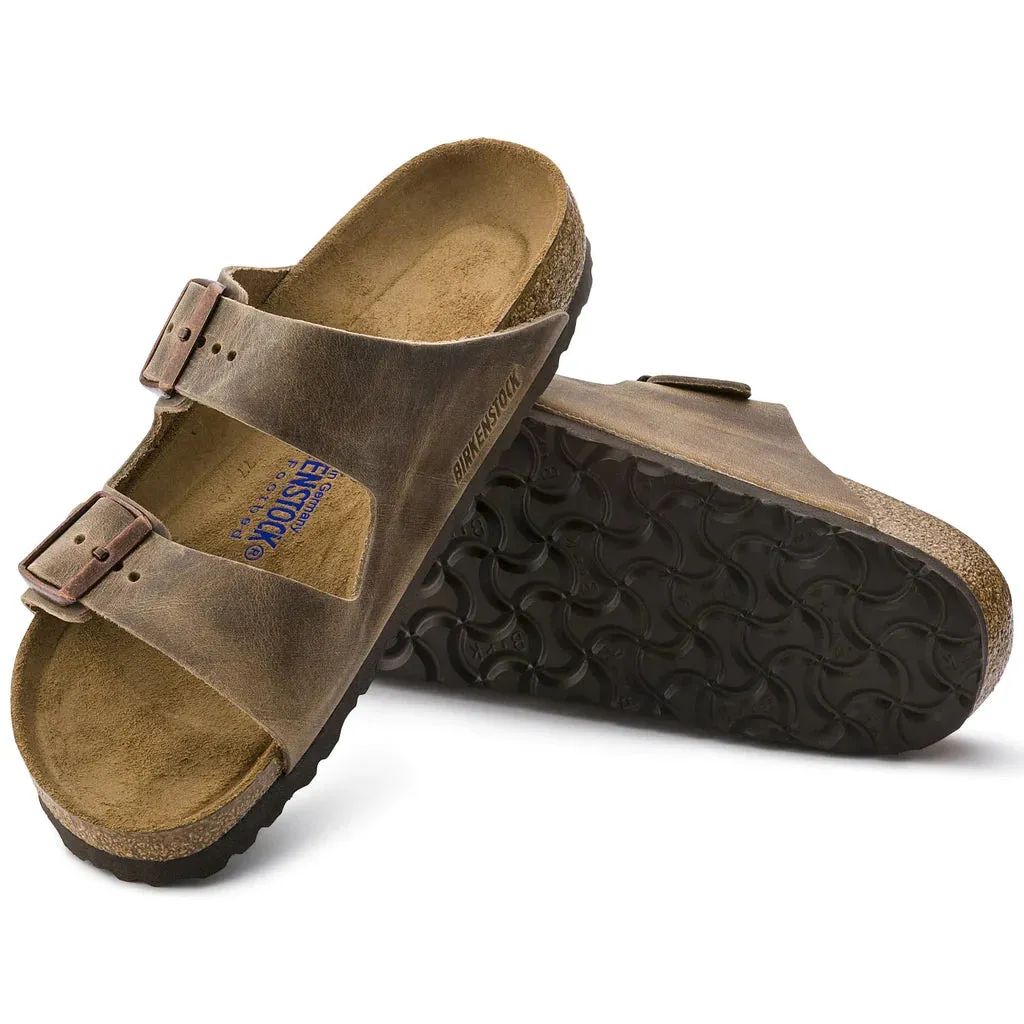 Birkenstock Arizona Soft Footbed Oiled Nubuck Leather Sandals Unisex