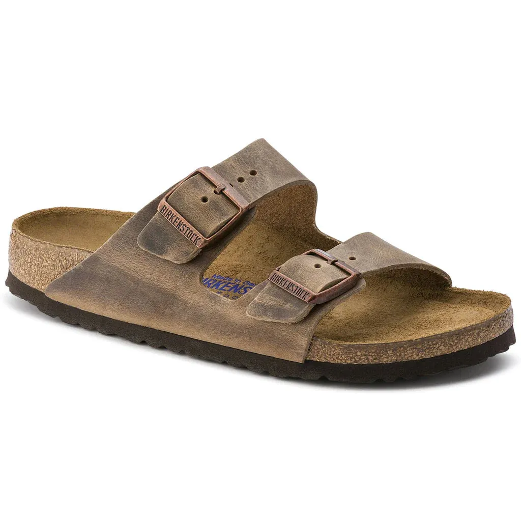 Birkenstock Arizona Soft Footbed Oiled Nubuck Leather Sandals Unisex