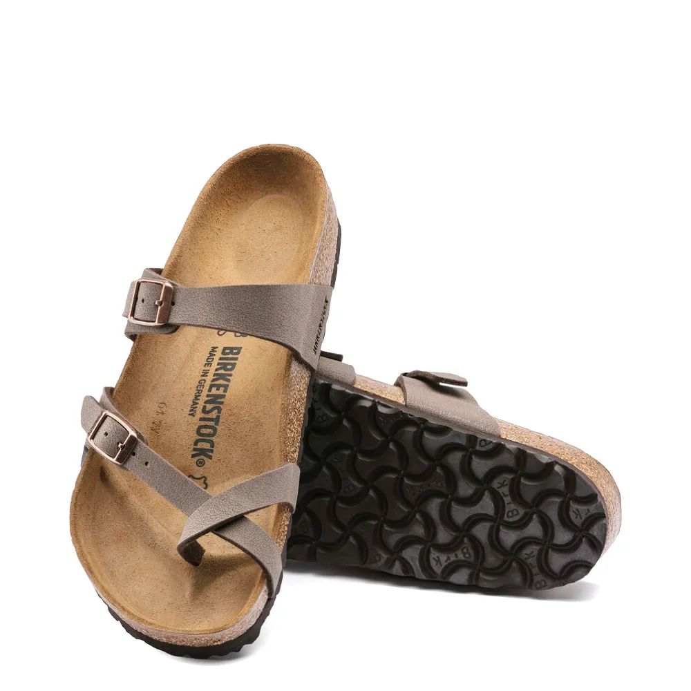 Birkenstock Women's Mayari Birko-Flor Toe Loop Sandal in Mocha