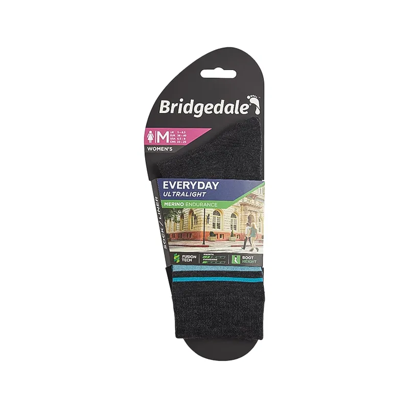 Bridgedale Women's Ultralight Merino Performance Boot Socks