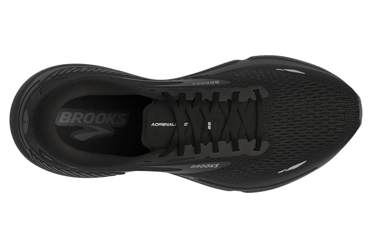 Brooks Adrenaline GTS 23 2E Black/Black/Ebony Mens