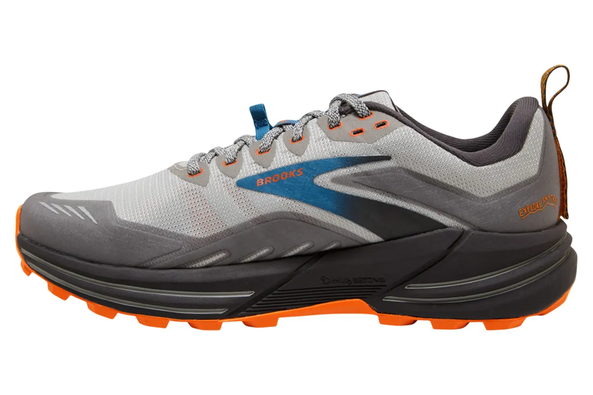 Brooks Cascadia 16 2E Grey/Orange Mens