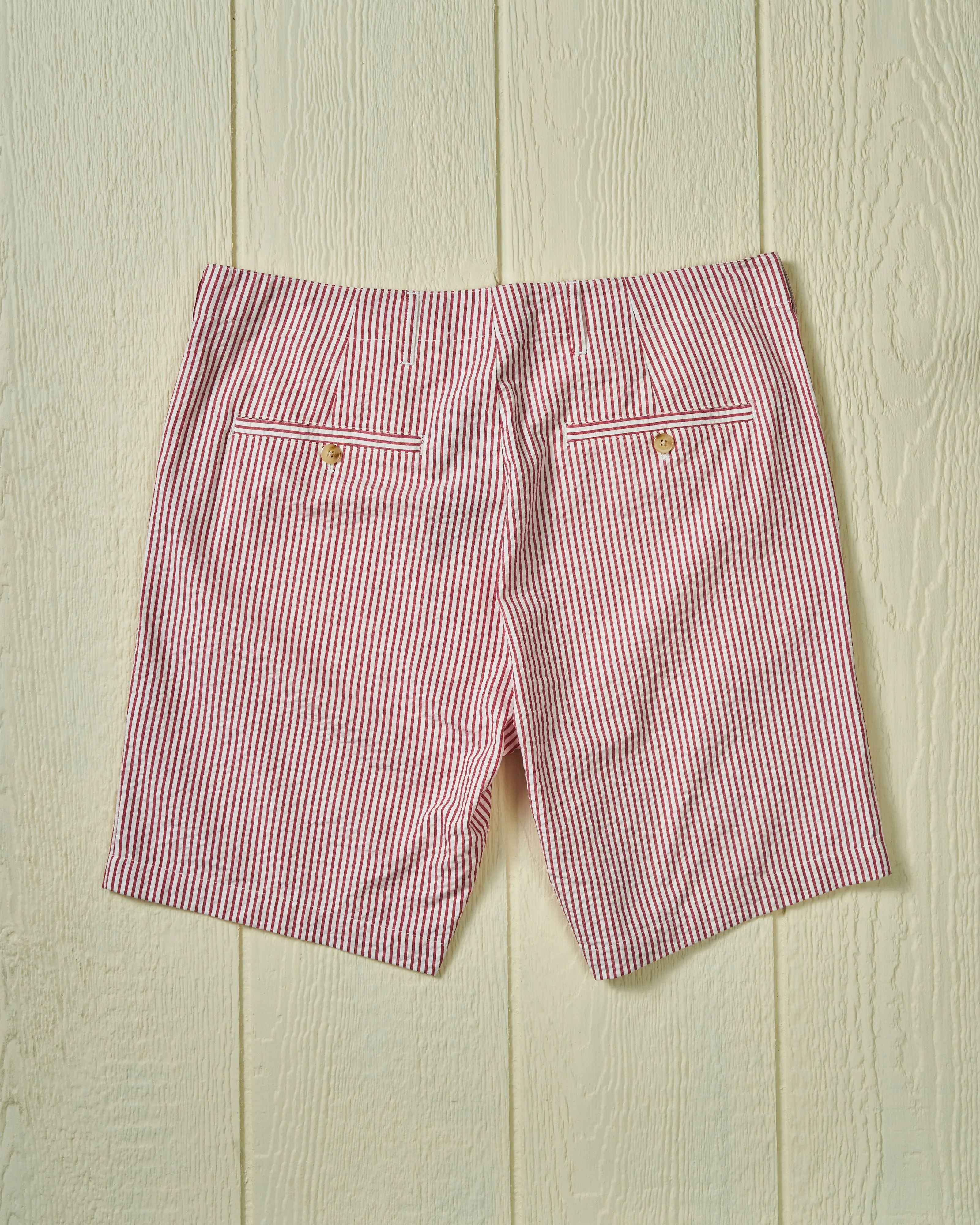 Camden Short in Red Seersucker