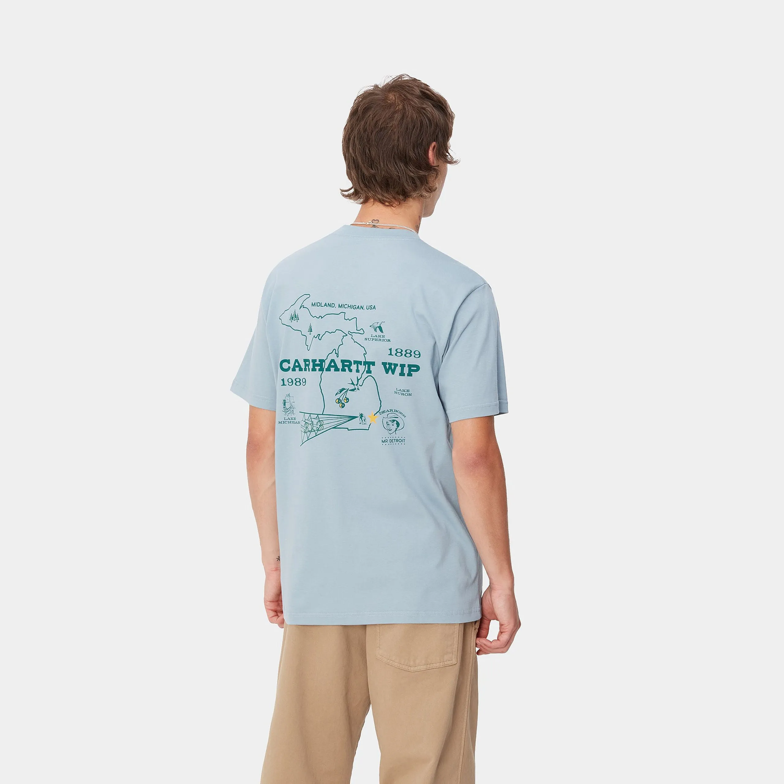 Carhartt S/S Home State T-shirt Dusty Ice