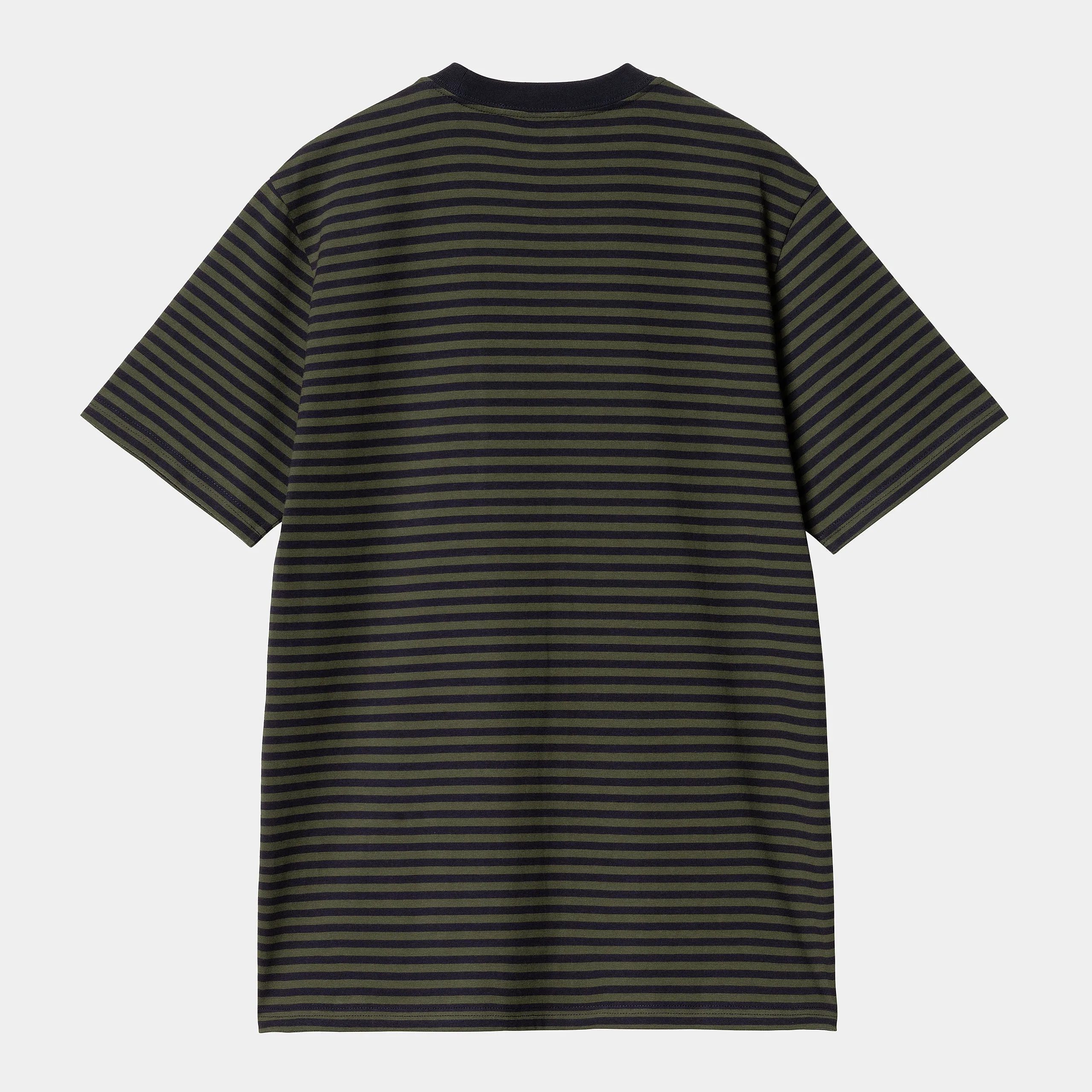 Carhartt S/S Verner Stripe Pocket T-shirt Dark Navy / Office Green