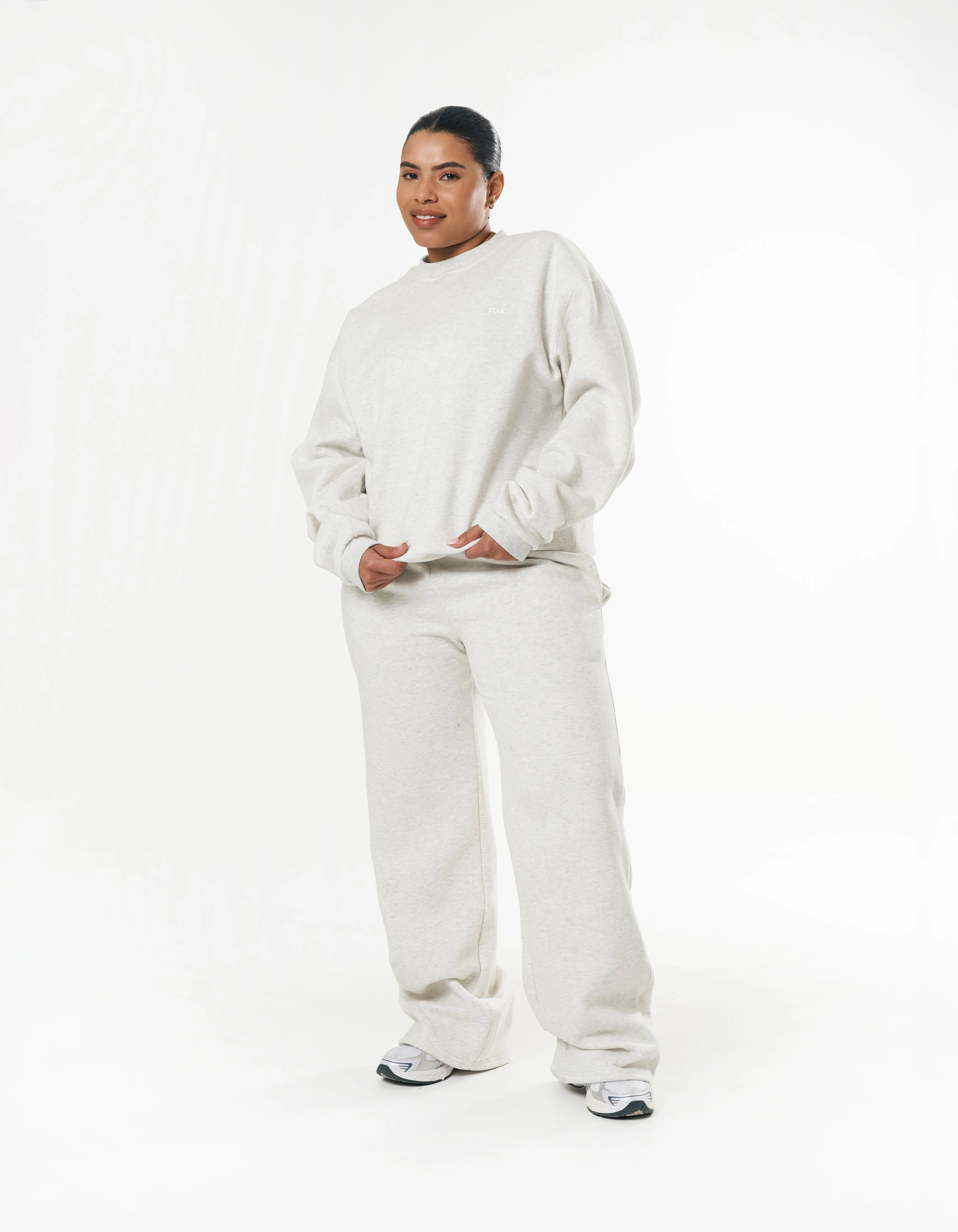 Classic Crew - Light Grey Marle