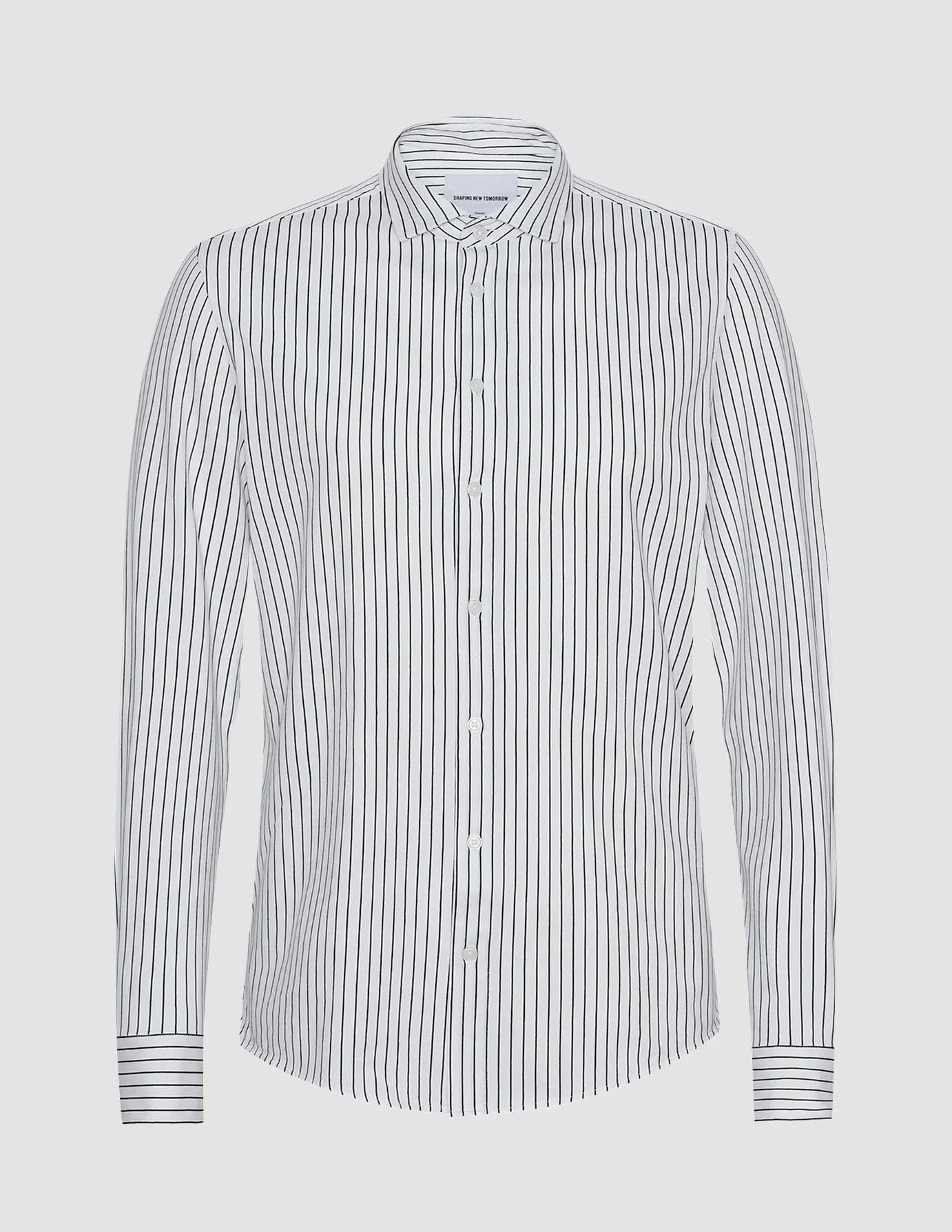 Classic Shirt Black Stripes Slim