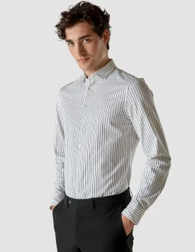 Classic Shirt Black Stripes Slim