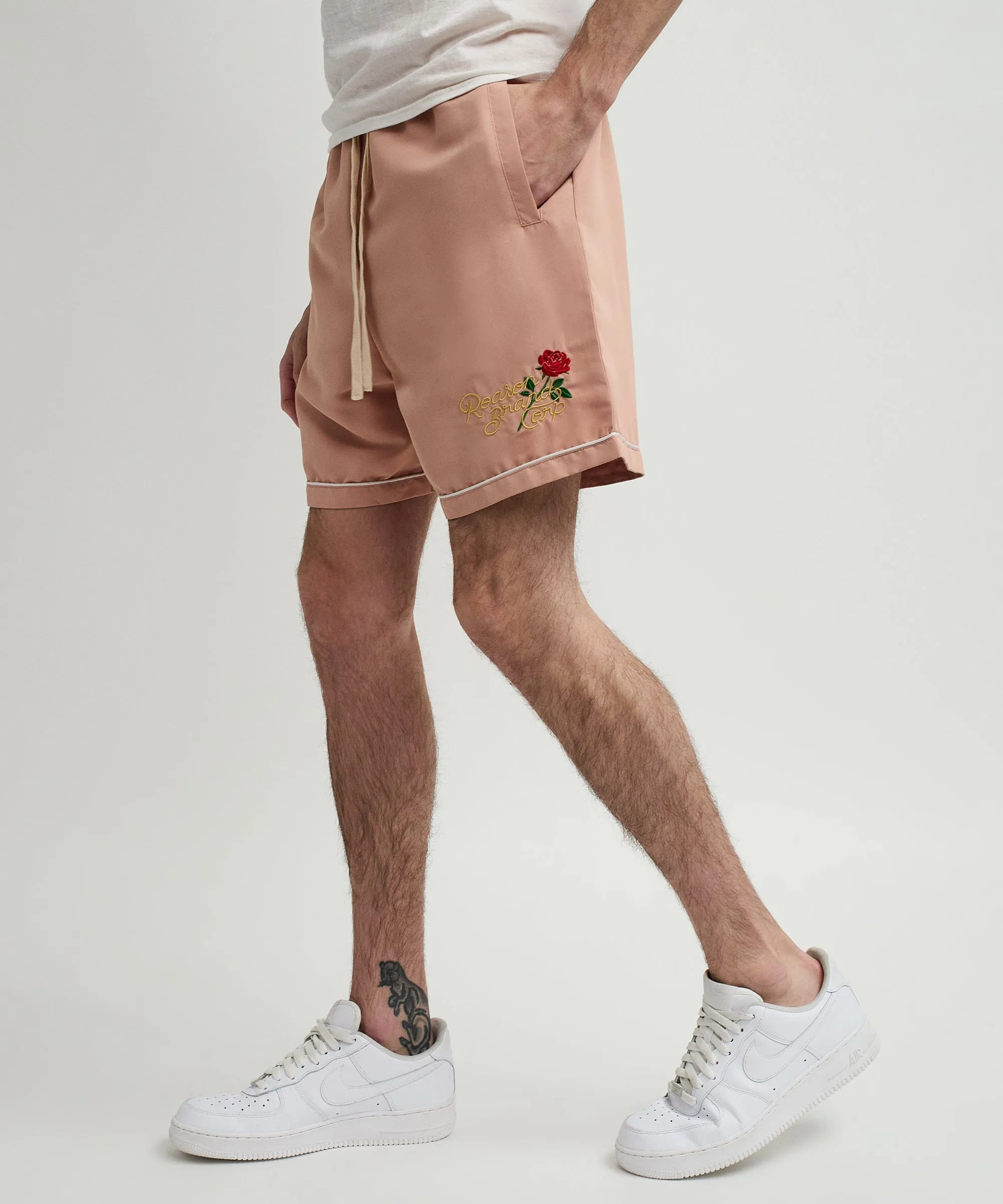 Clubmaster Embroidered Shorts - Sand