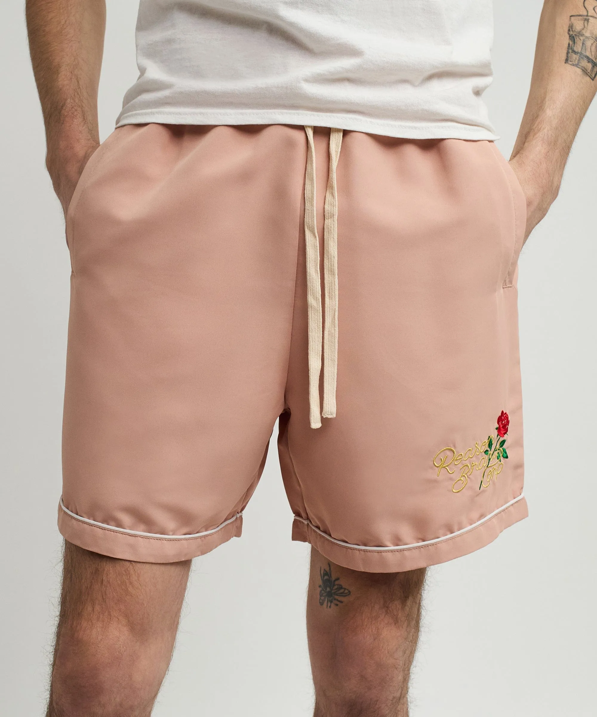 Clubmaster Embroidered Shorts - Sand