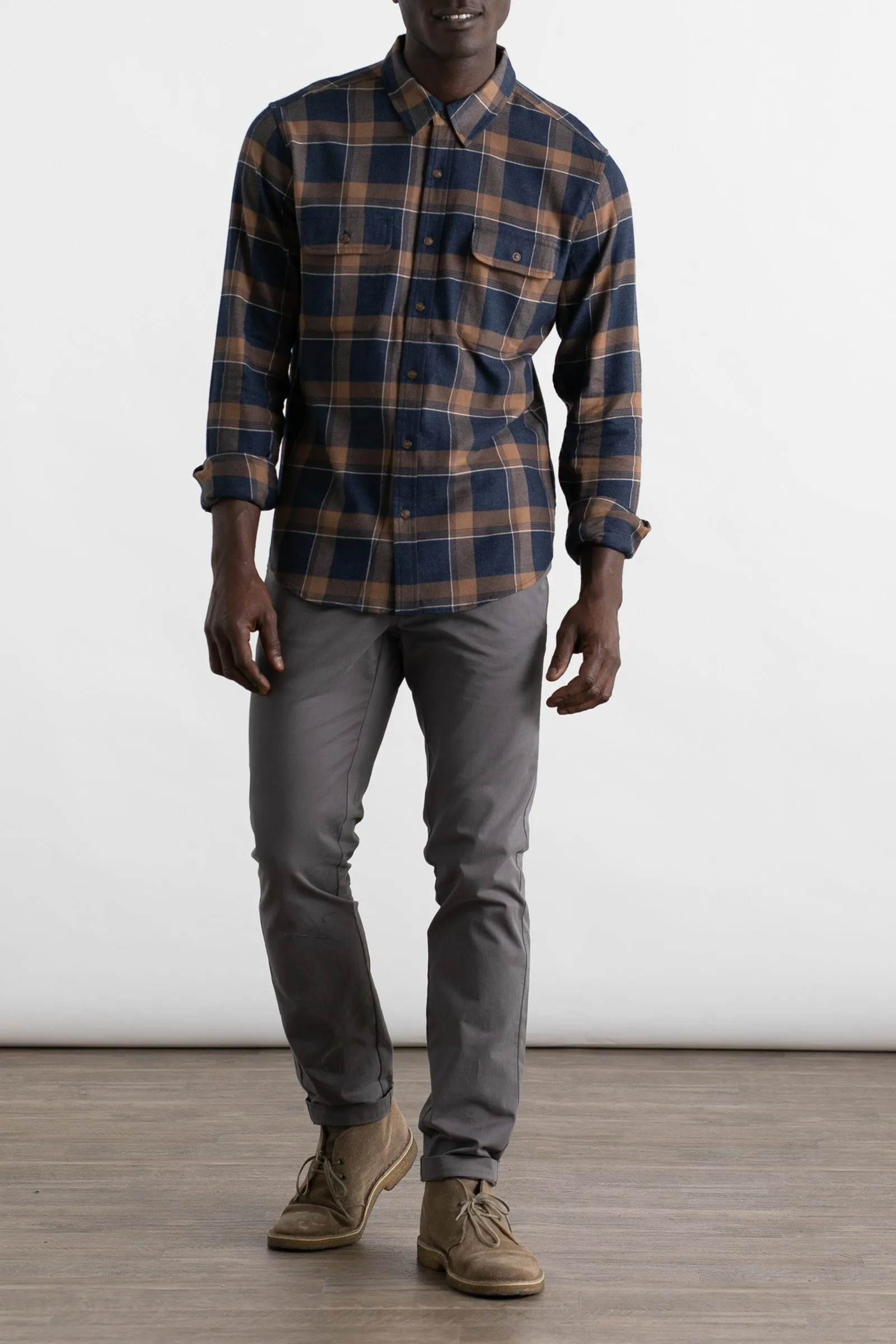 Cole Slim Shirt / Skyline Plaid