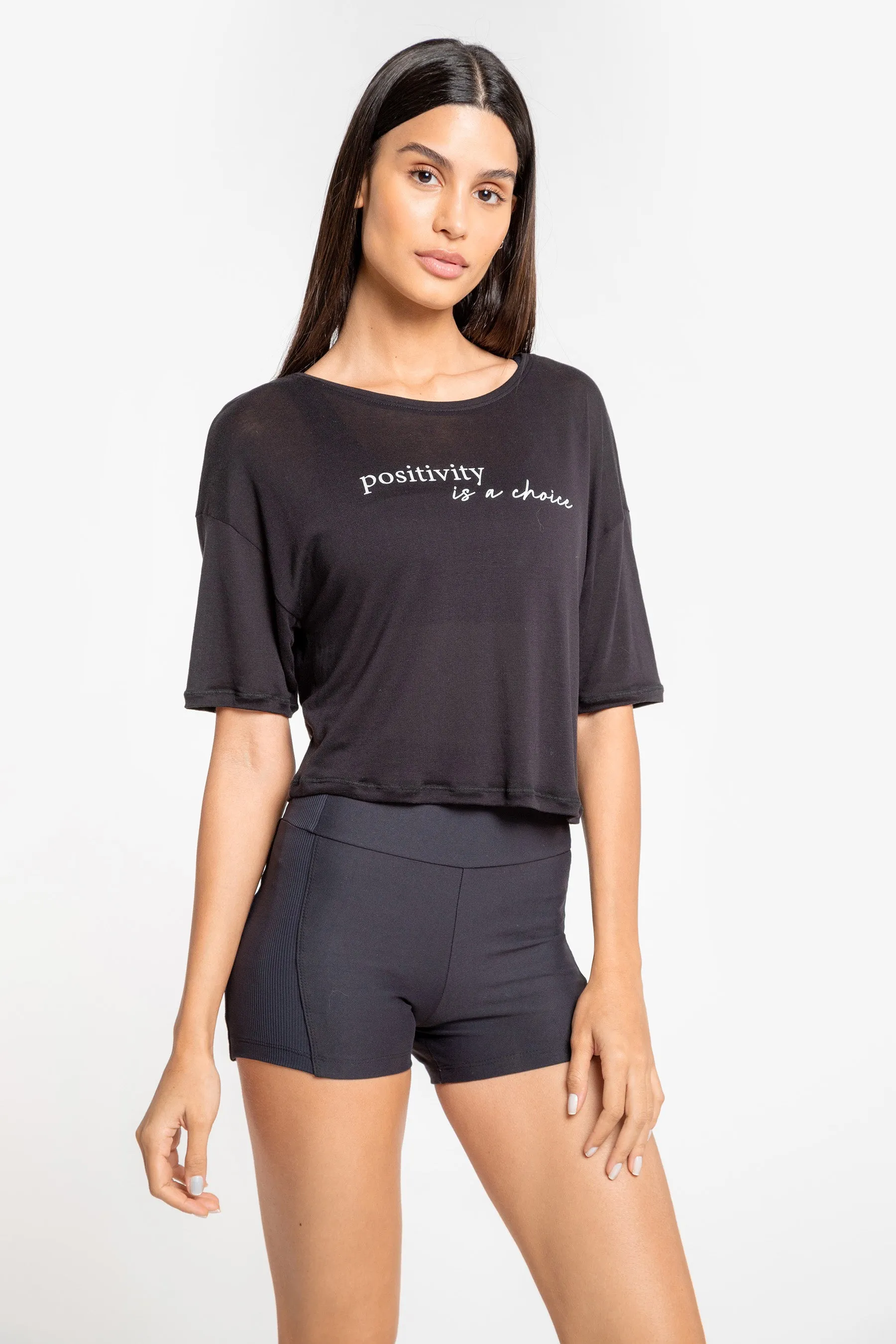 Comfy Positive Cropped Blouse