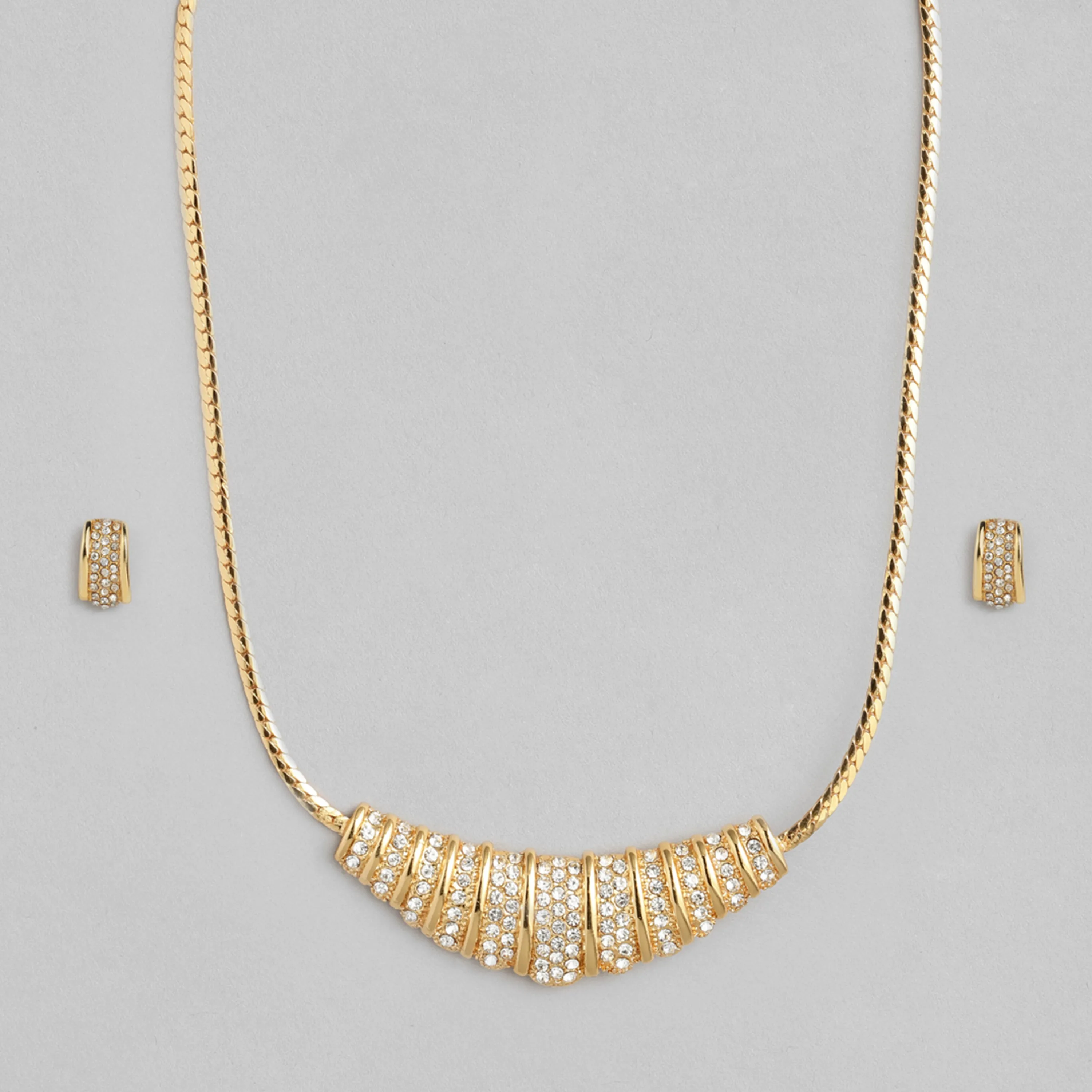 Contemporary AD Diamonds Necklace Set