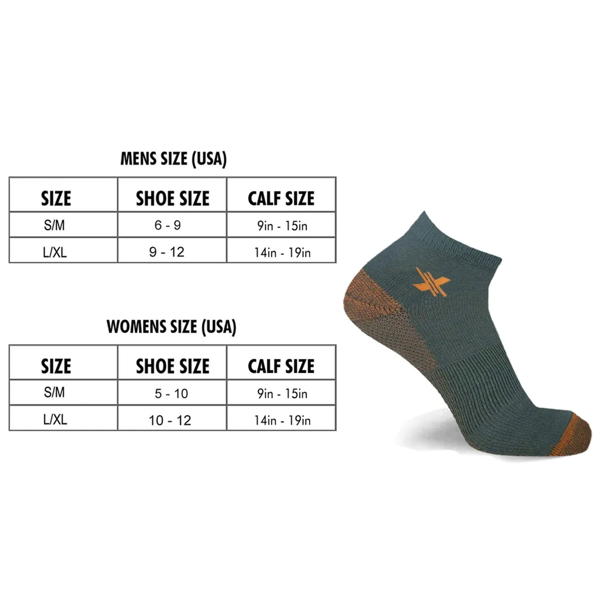 Copper-Infused Ankle Socks (3-Pairs)