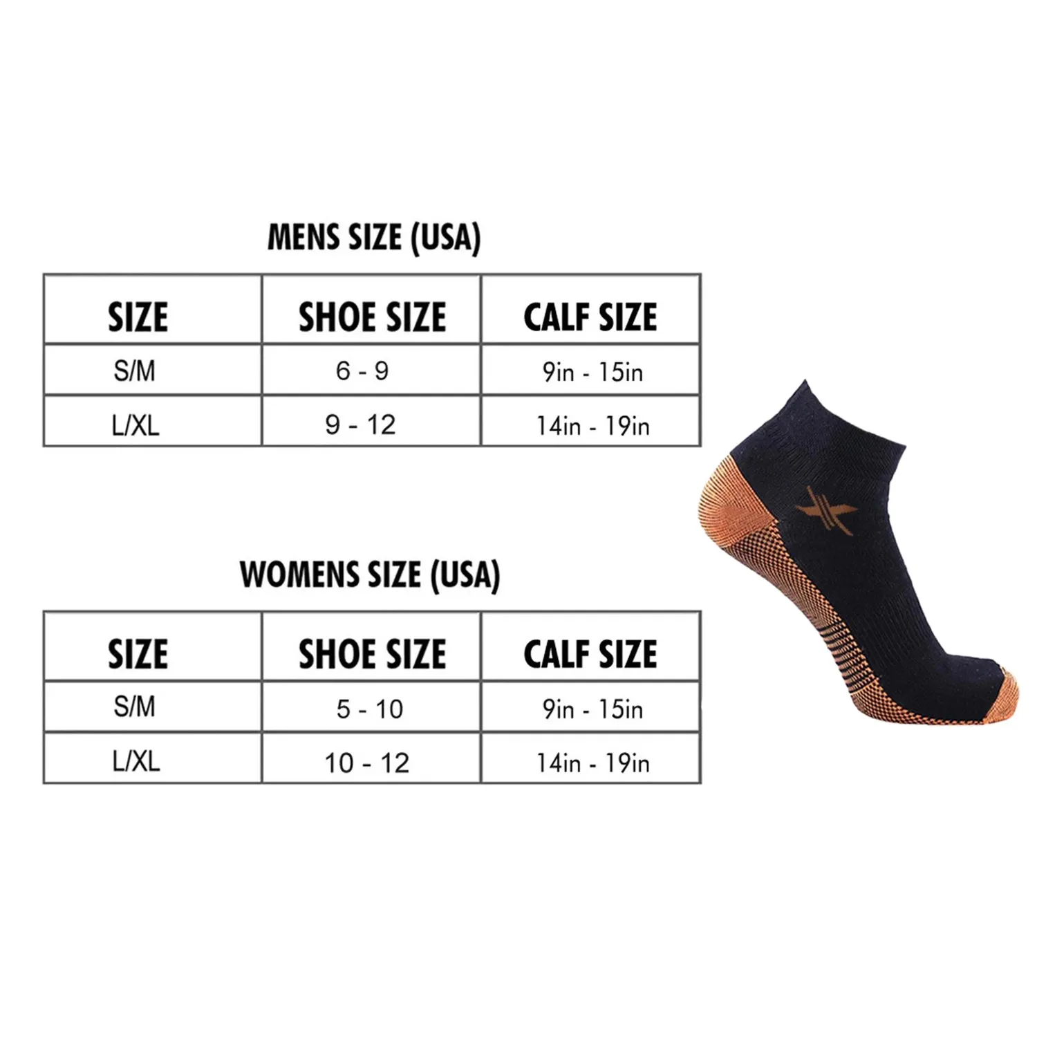 Copper-Infused Ankle Socks (3-Pairs)