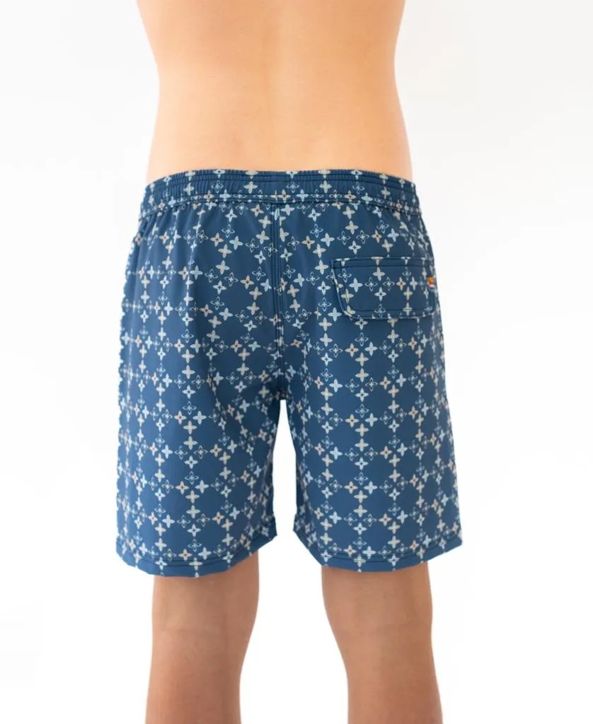 Cosmo Elastic Boardie | Blue