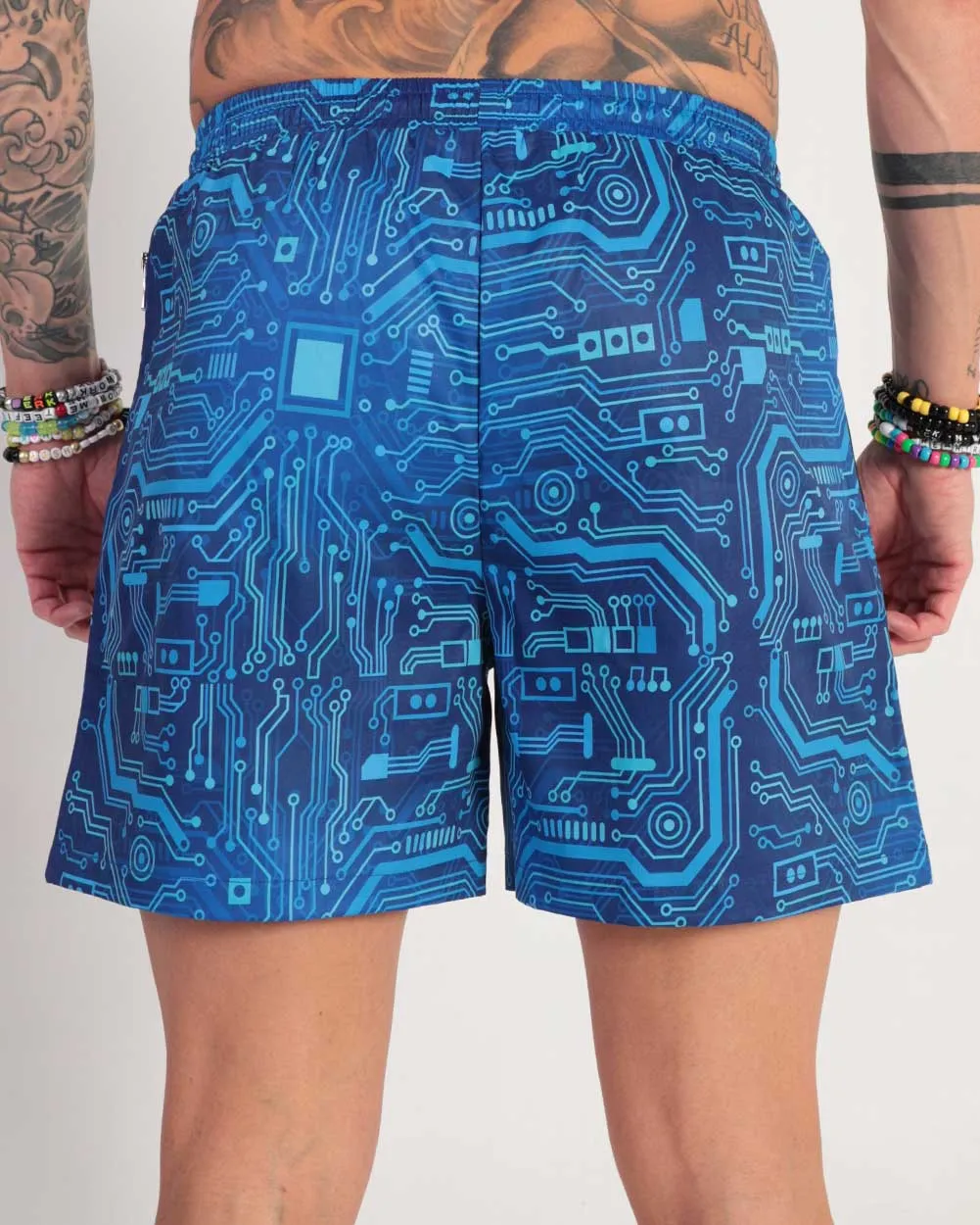 Digital Grid Men's Shorts