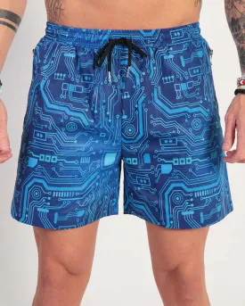 Digital Grid Men's Shorts