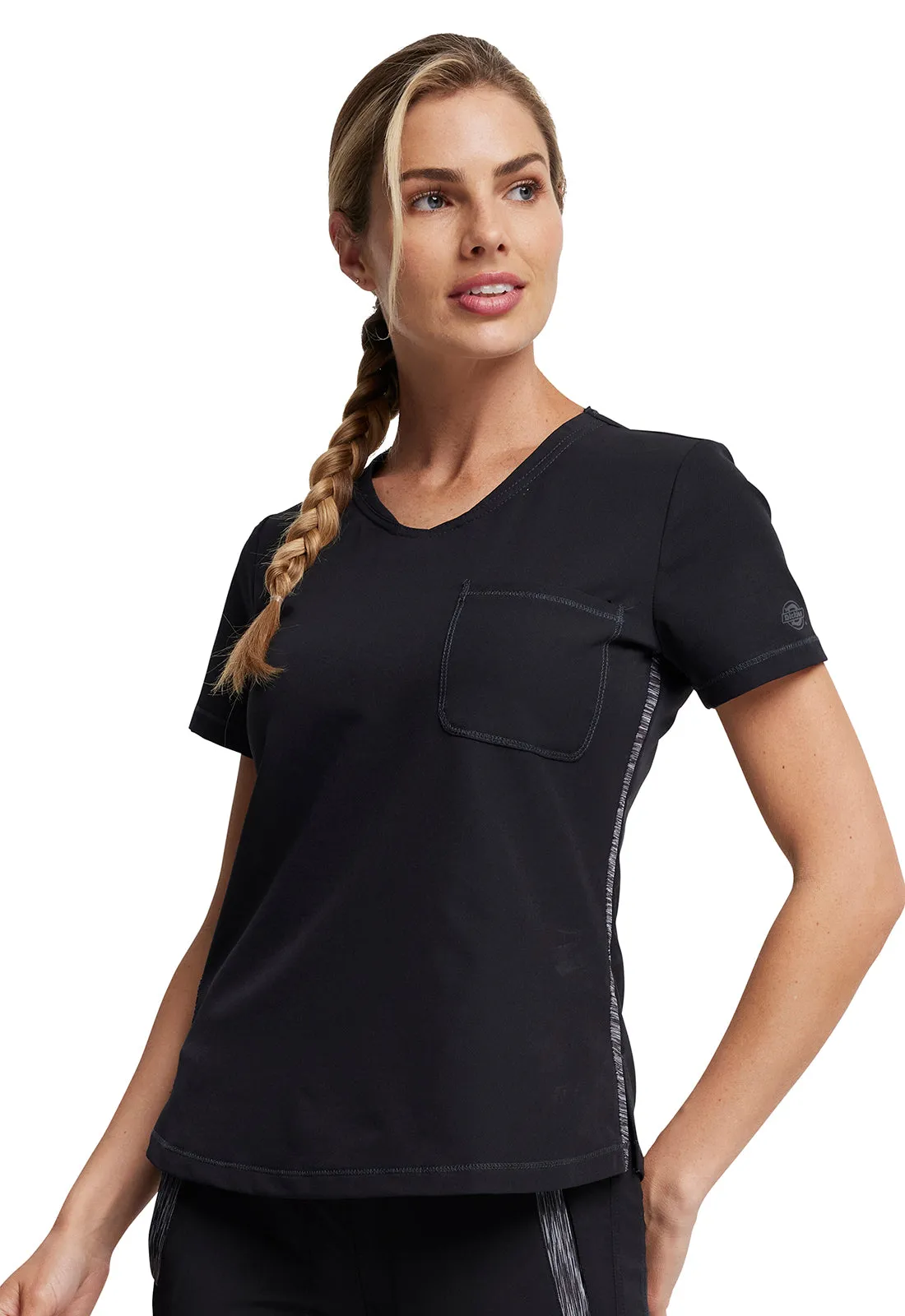 Dynamix - Women's Rounded V-Neck Solid Top